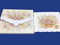 Embossed Floral Note Cards (SMP205)